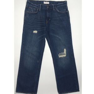 Bullhead Denim Distressed Straight Jeans W32 L30